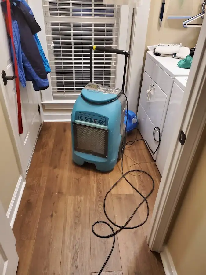 Commercial dehumidifier deployed for Flood Damage Cleanup in Crystal City